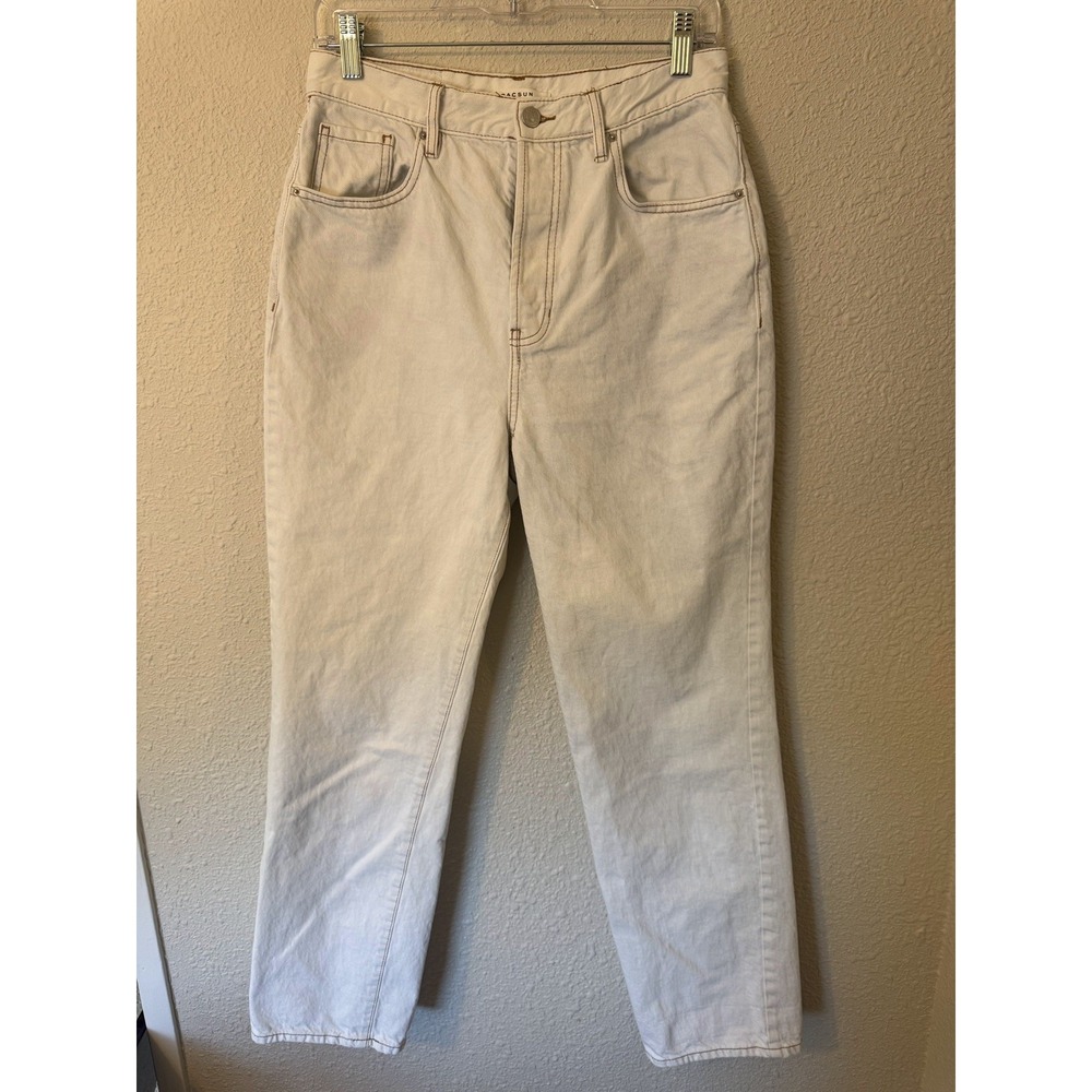 PacSun Dad Jean White Button Fly Denim Jeans Size 29